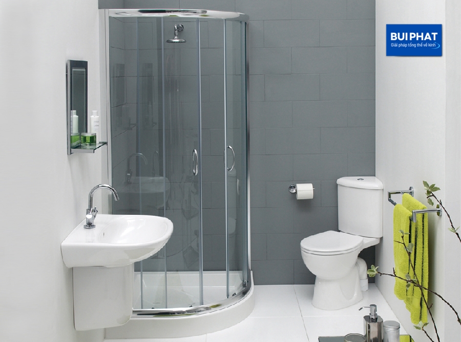 Bồn tắm đứng vách kính