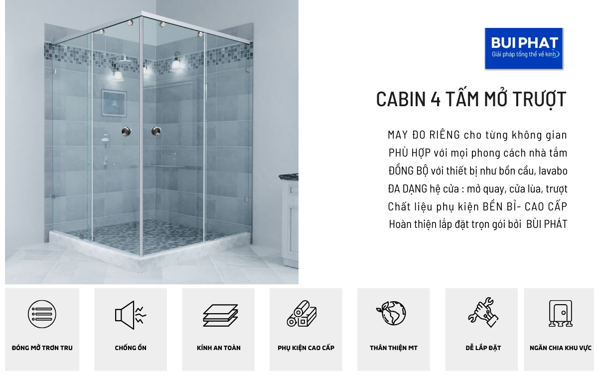 nhà tắm đứng kính