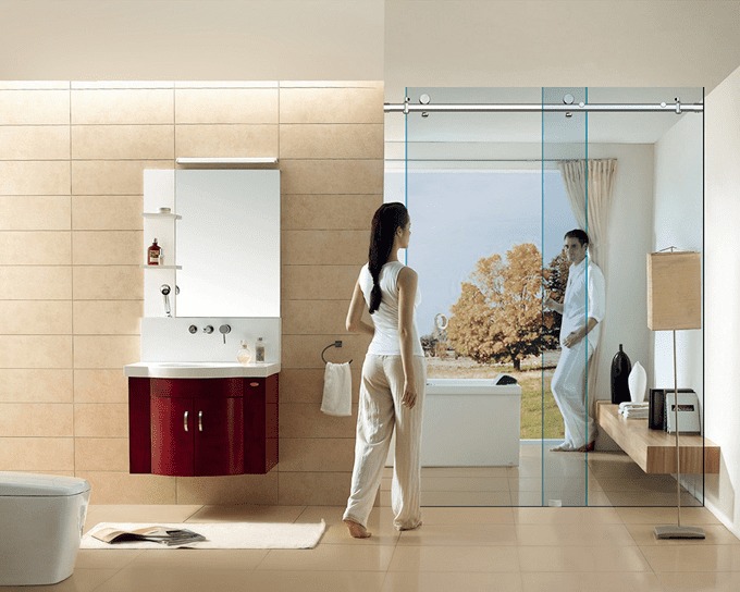 Kích thước phòng tắm kính thông dụng từ 1,8m² đến 2m²