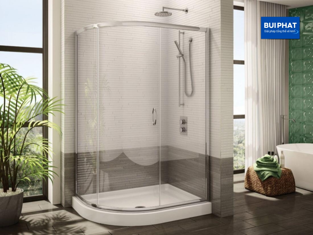 nhà vệ sinh có phòng tắm đứng