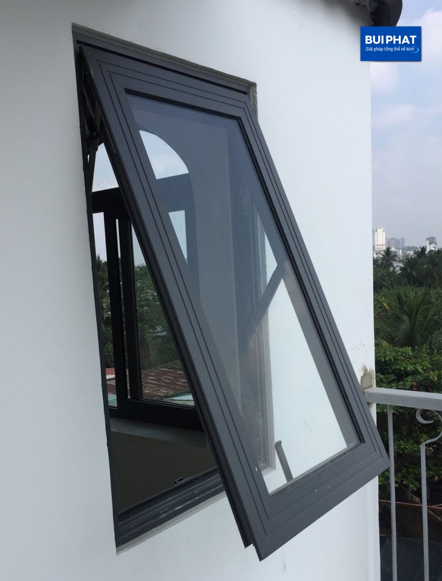Cửa lật nhôm kính