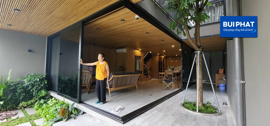 Cửa đẩy nhôm kính