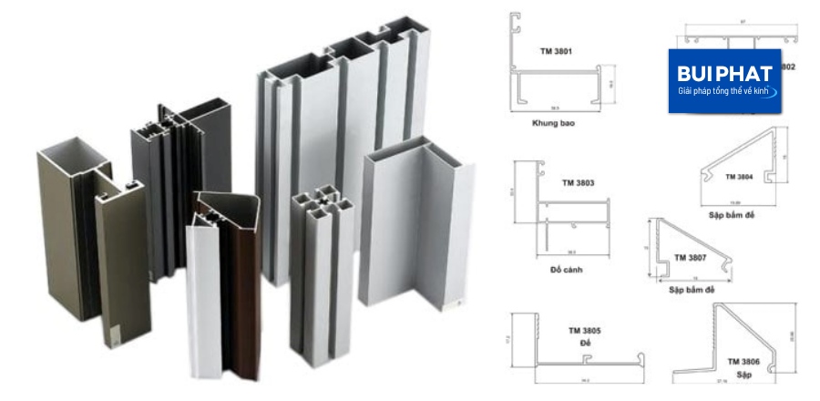Cửa nhôm kính hệ 50