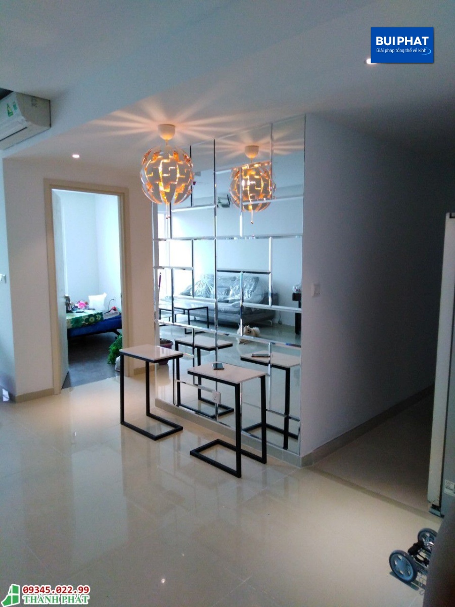 gương ghép trang trí dán tường