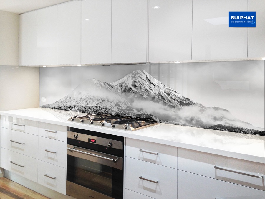 tranh kính 3d ốp bếp