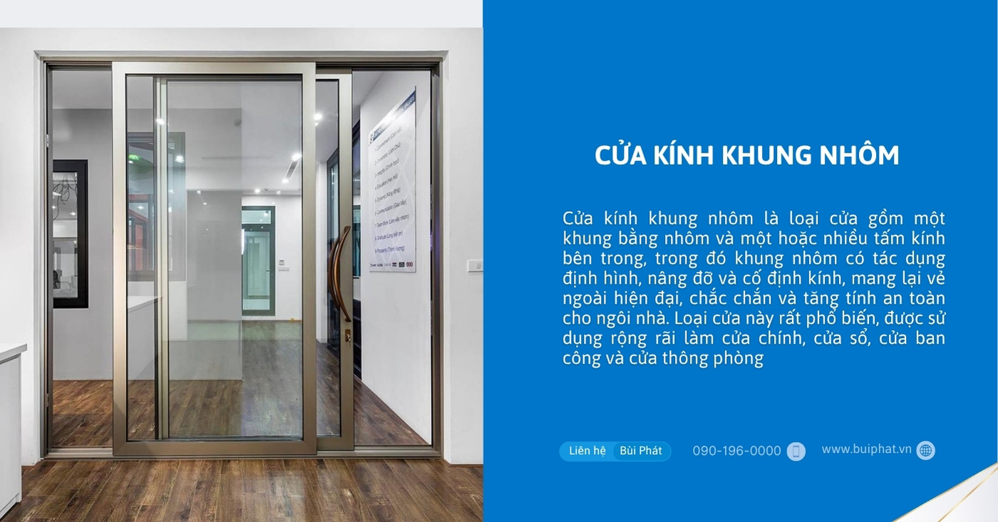 Cửa kính khung nhôm