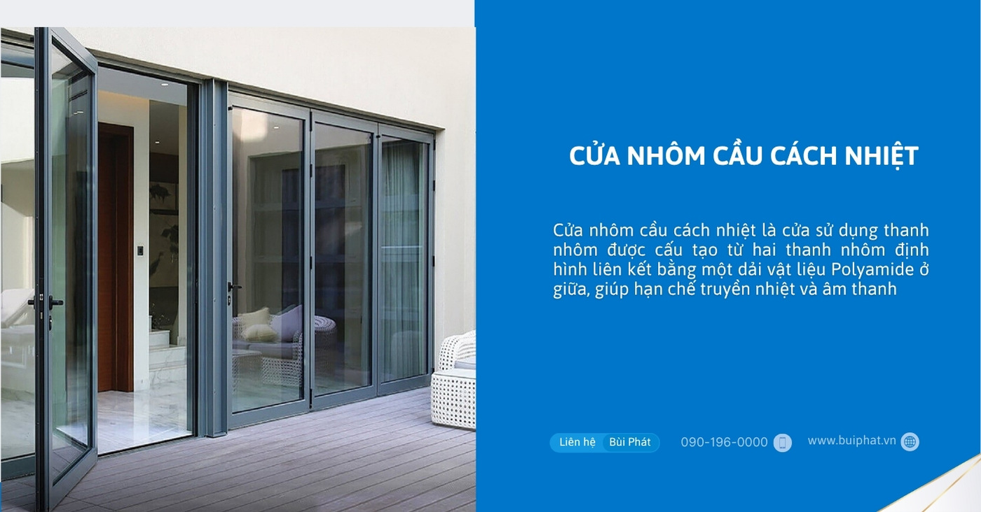 Cửa nhôm cầu cách nhiệt