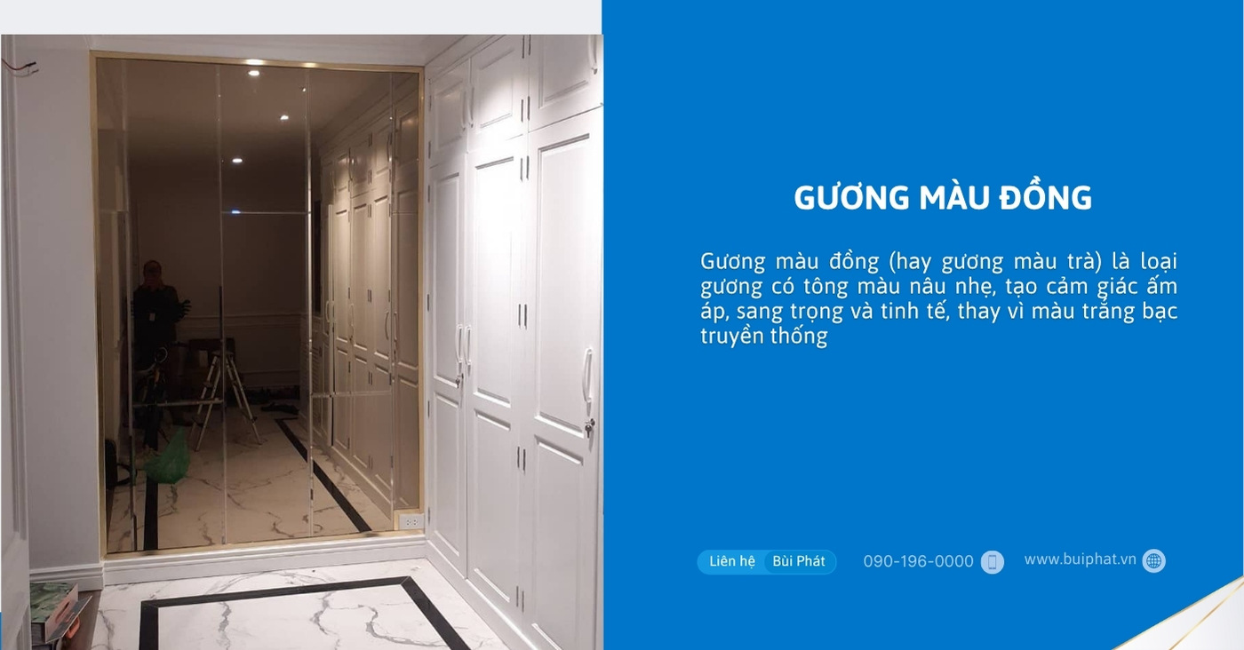 Gương màu đồng Gương màu đồng