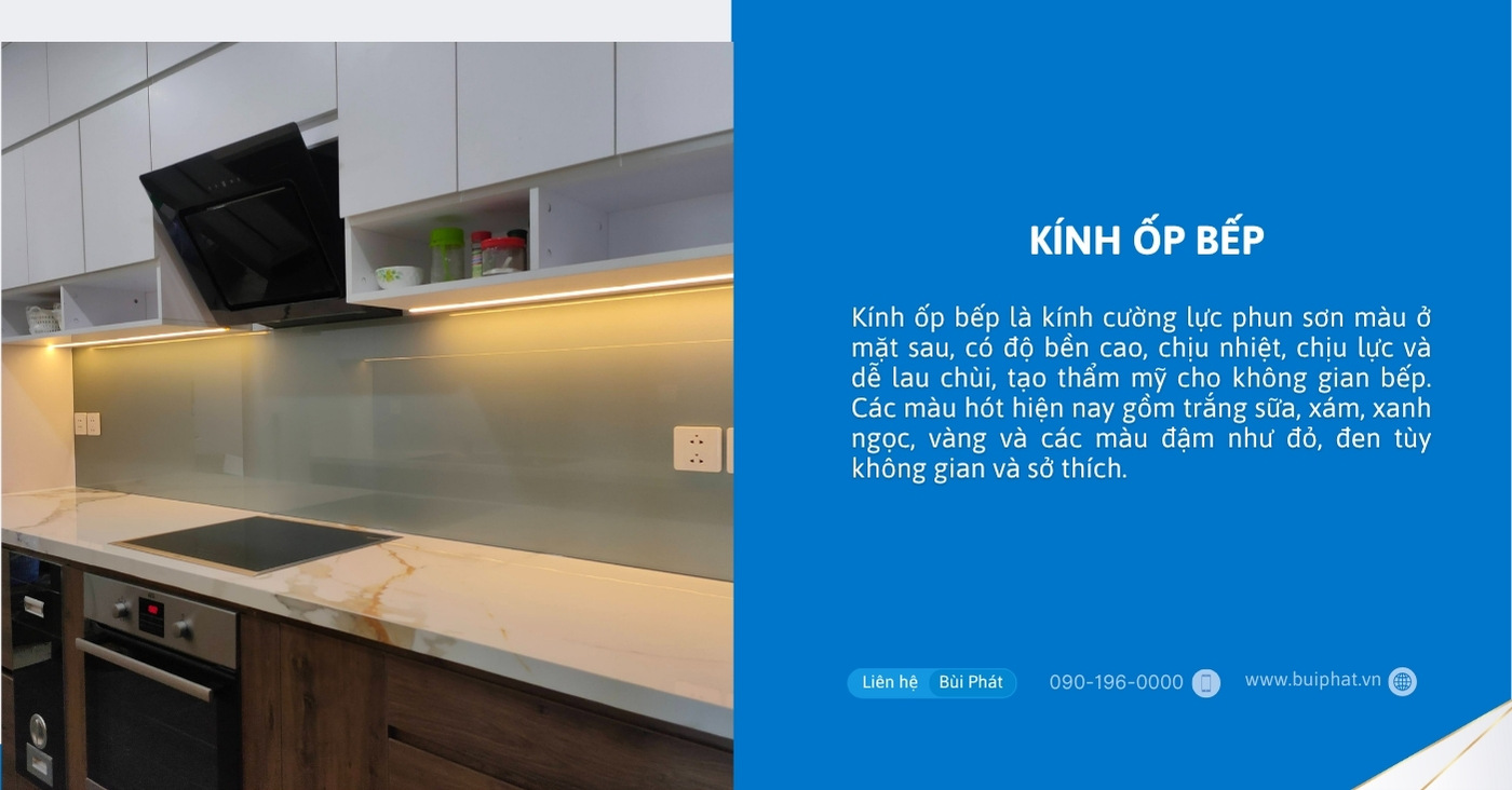 Kính ốp bếp