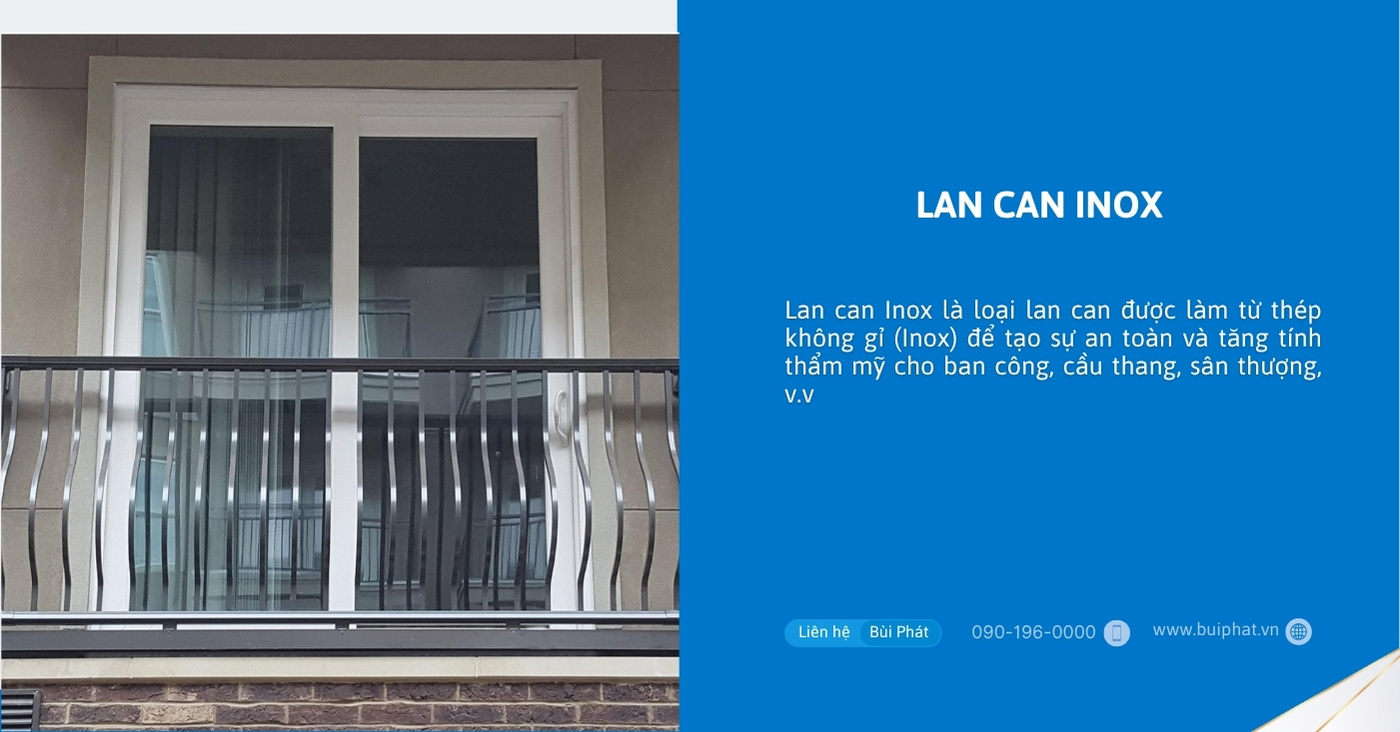 Lan can inox