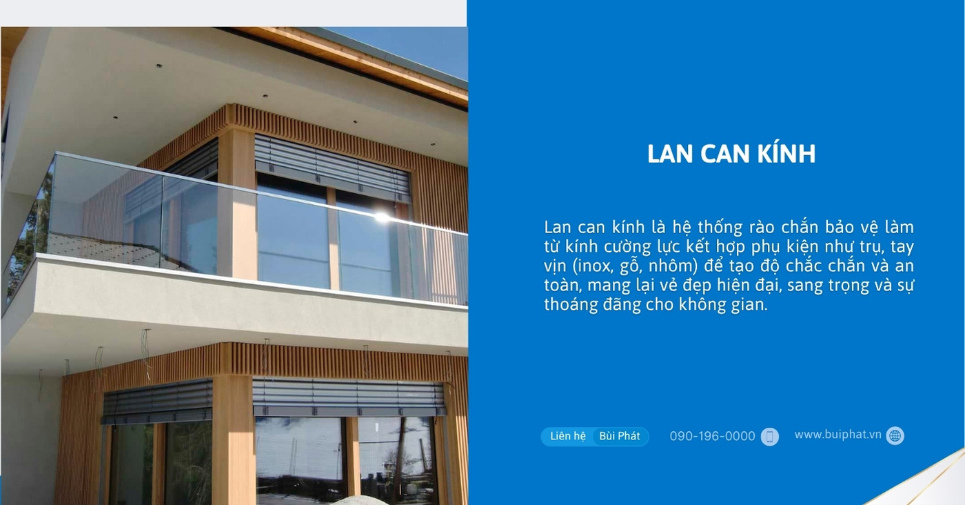 Lan can kính