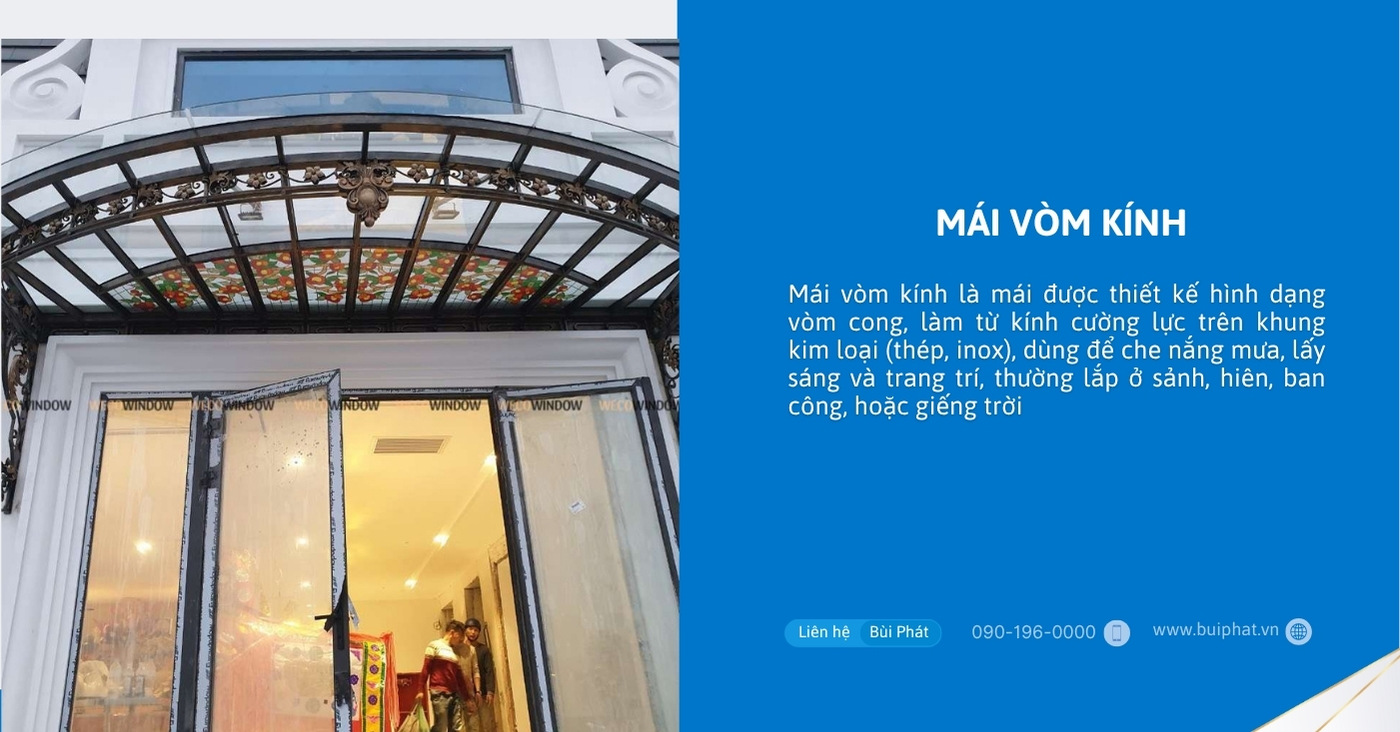 Mái vòm kính Mái vòm kính