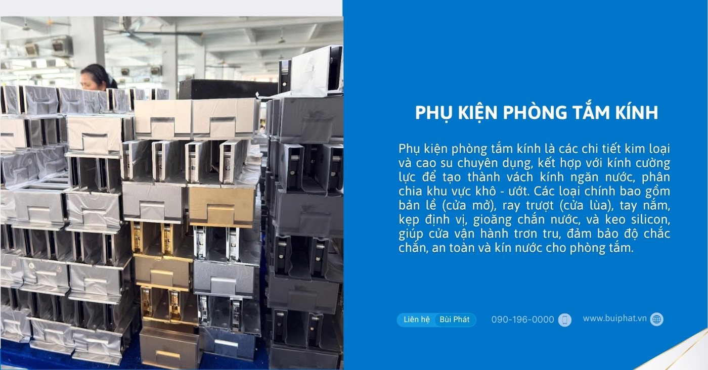 Phụ kiện phòng tắm kính