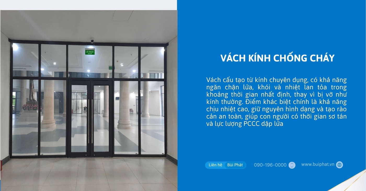 Vách kính chống cháy