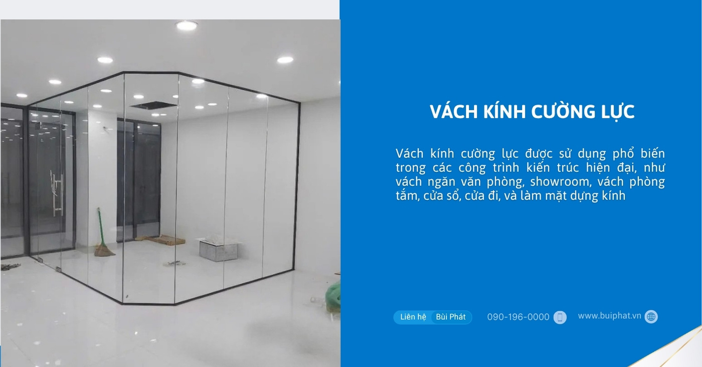 Vách kính cường lực