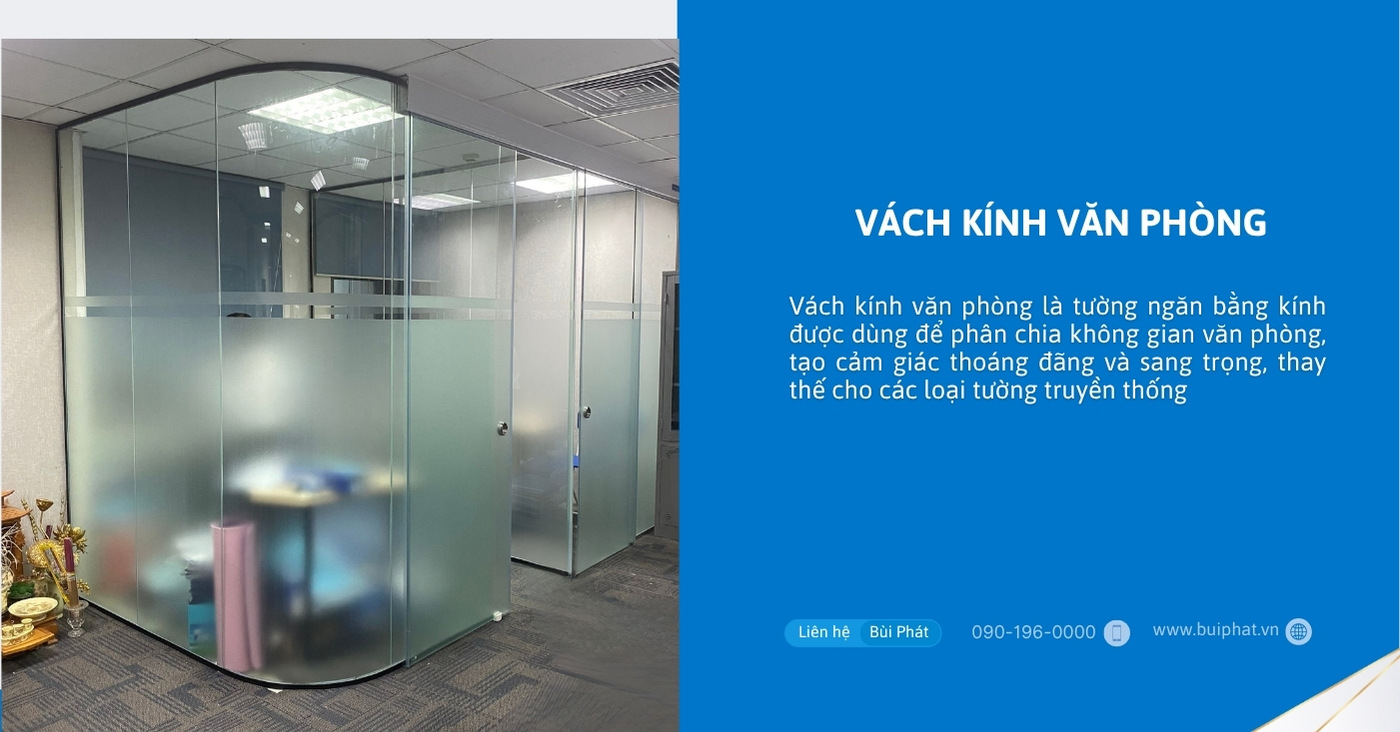 Vách kính văn phòng