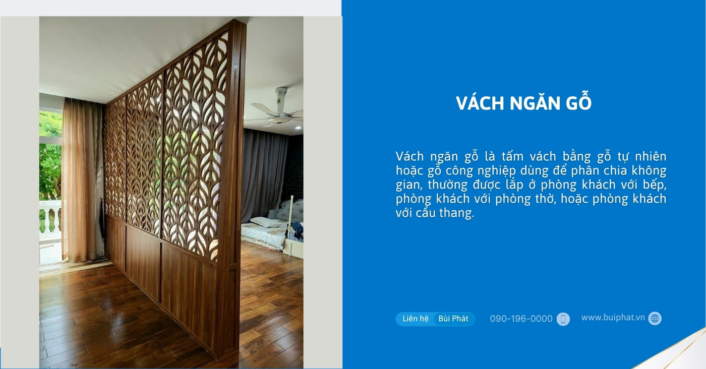 Vách ngăn gỗ