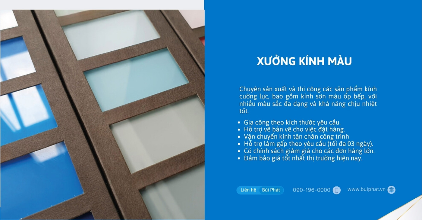 Xưởng sơn kính màu