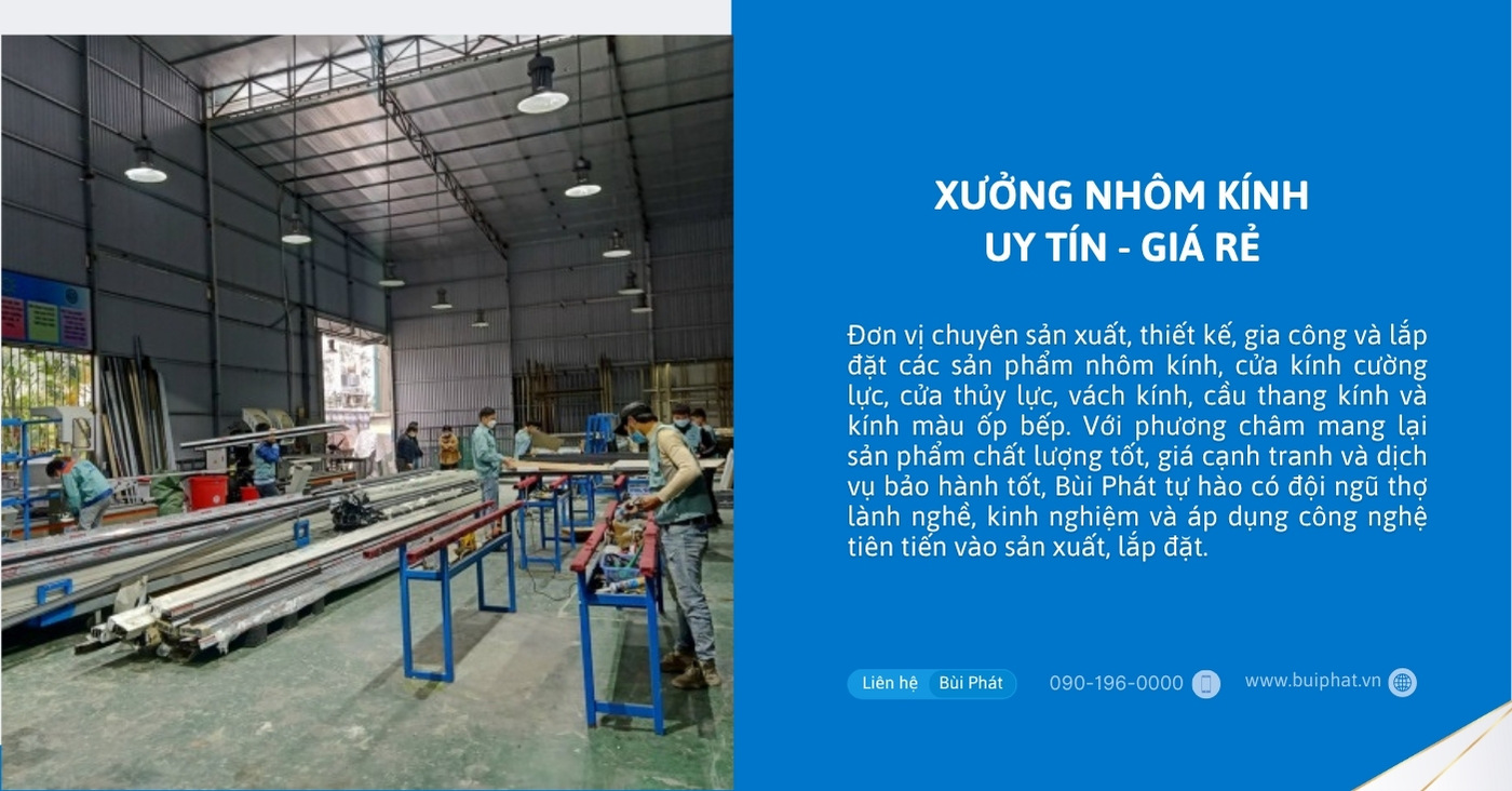 Xưởng nhôm kính